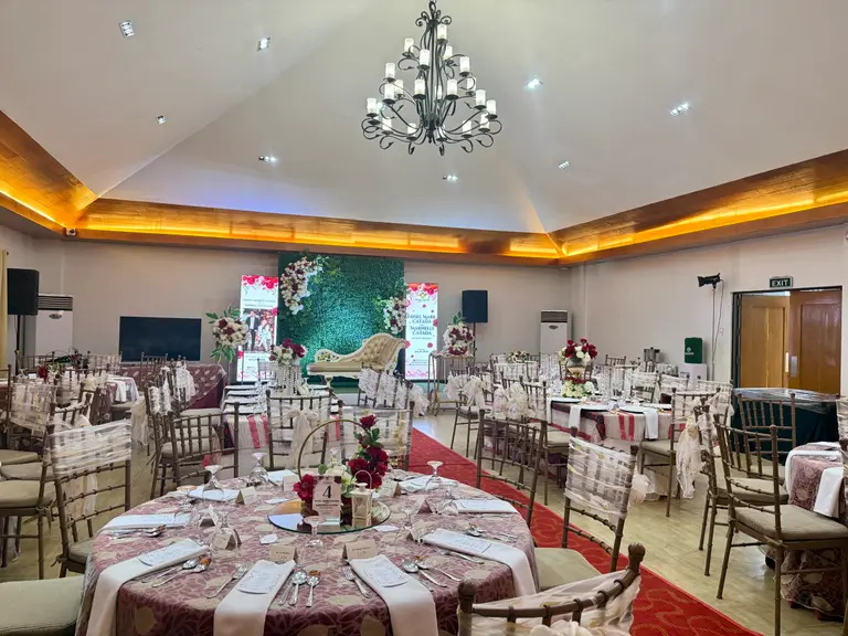 Recto Hall arranged for a meeting setup.