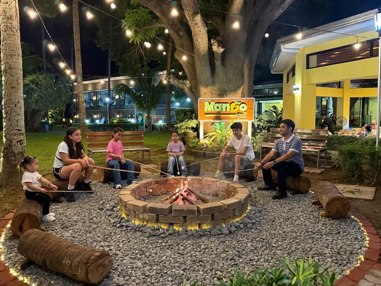 Reserved Silab Fire Pit setup for an outdoor evening at Batangas Country Club.
